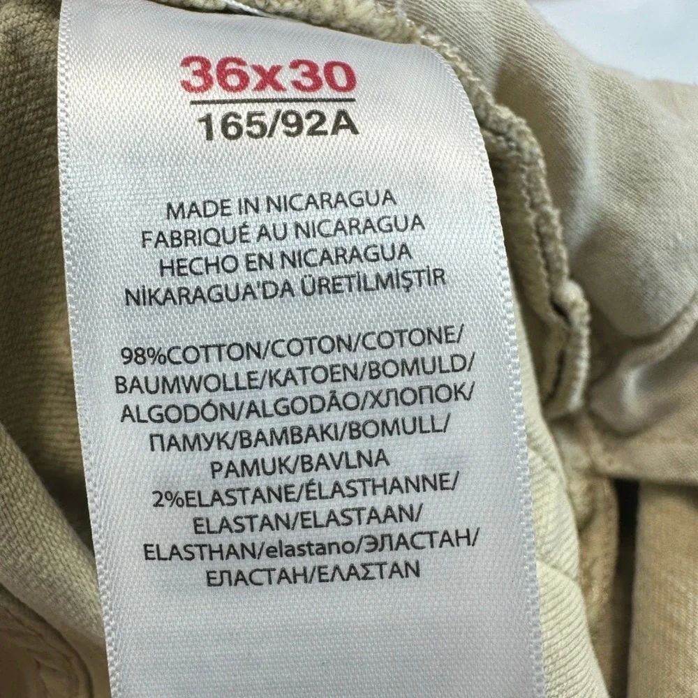Polo Ralph Lauren Hampton Relaxed Straight Jeans Mens 36x30 (28) Tan Khaki Denim - Picture 8 of 9